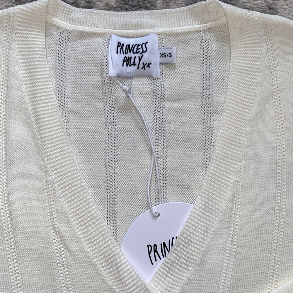 Princess Polly Denise Cropped Sweater - Picture 3 of 3